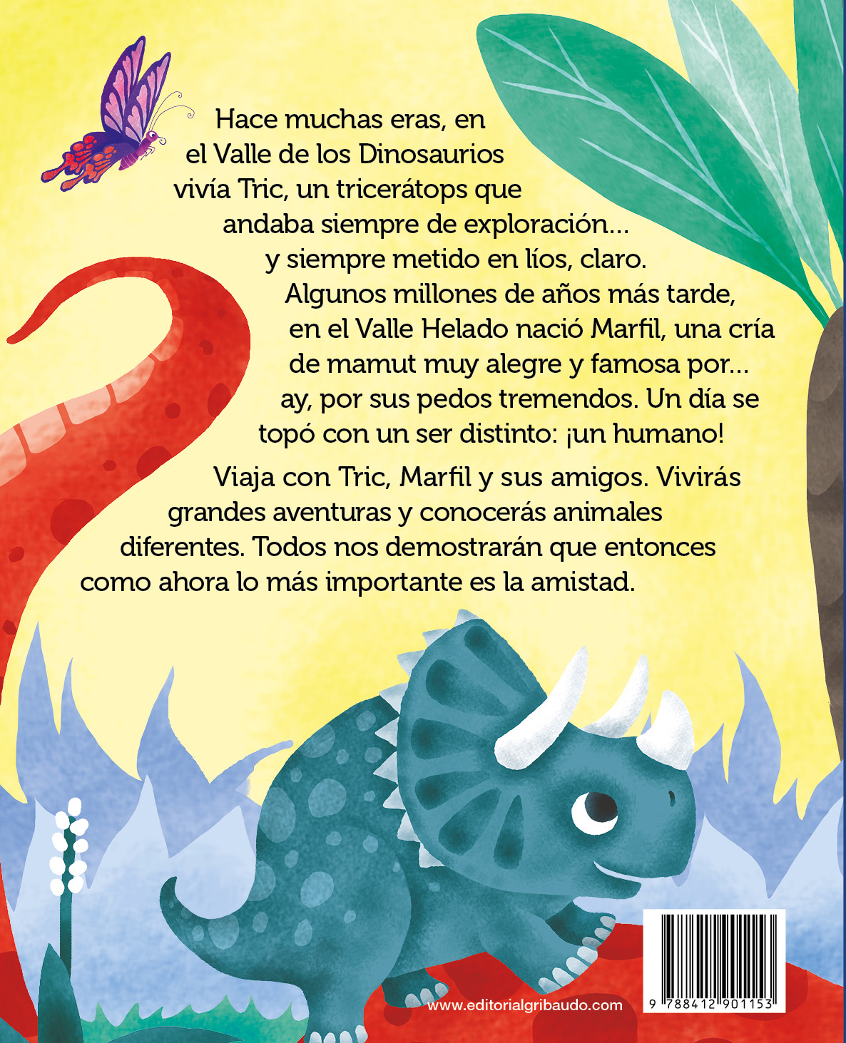 TRASERA COVER Le Piu Belle Storie di Dinosauri Mammut e Uomini della Preistoria SPA CC2025